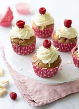 Cupcakes aux framboises