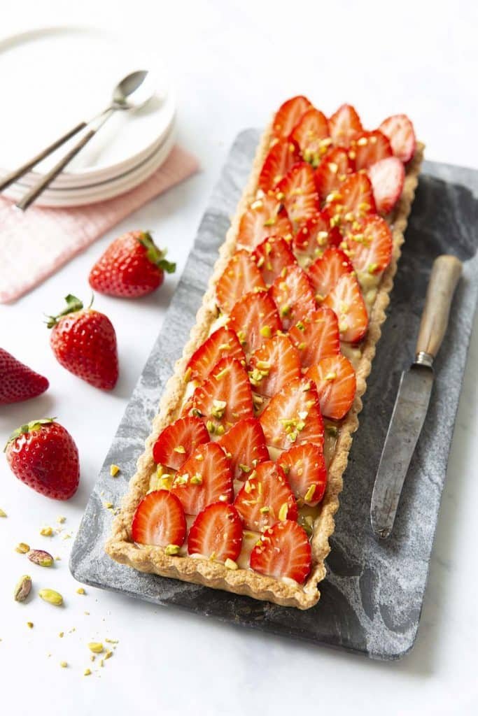 Recette Tarte aux fraises et crème pâtissière