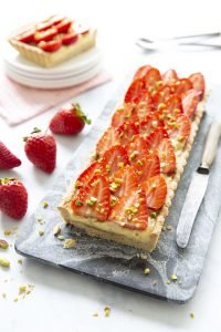 Tarte aux fraises et crème pâtissière