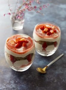 Tiramisu végan aux fraises