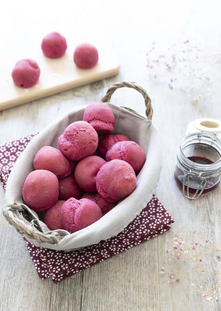 Photo de la recette : Petits pains végan à la betterave