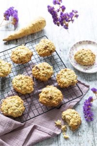 Cookies panais cannelle aux flocons d’avoine et raisins secs