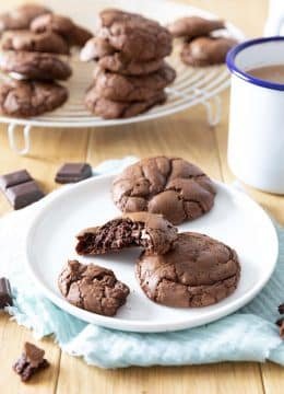 Cookies brownies ultra fondants au chocolat noir