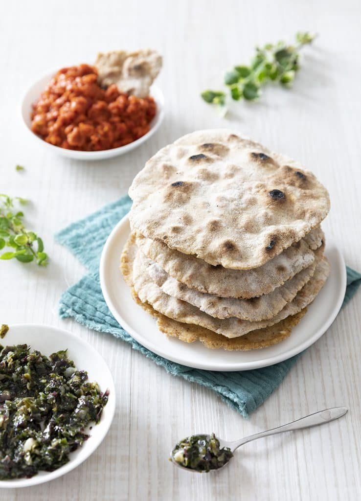 Photo de la recette : Pains plats sans gluten pour l’apéro