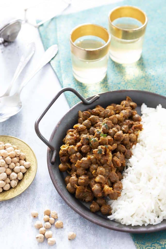 Photo de la recette : Sindhi chola au thé noir : les savoureux pois chiches à l’indienne