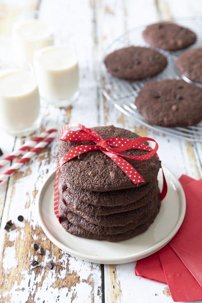 Photo de la recette : Cookies brownie au chocolat trop bons – vegan