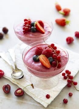 Mousse aux fruits rouges, pour faire du bien à votre corps !