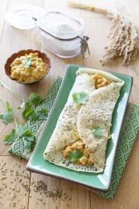 Crêpes indiennes masala dosa aux épices et patates douces (vegan et sans gluten)